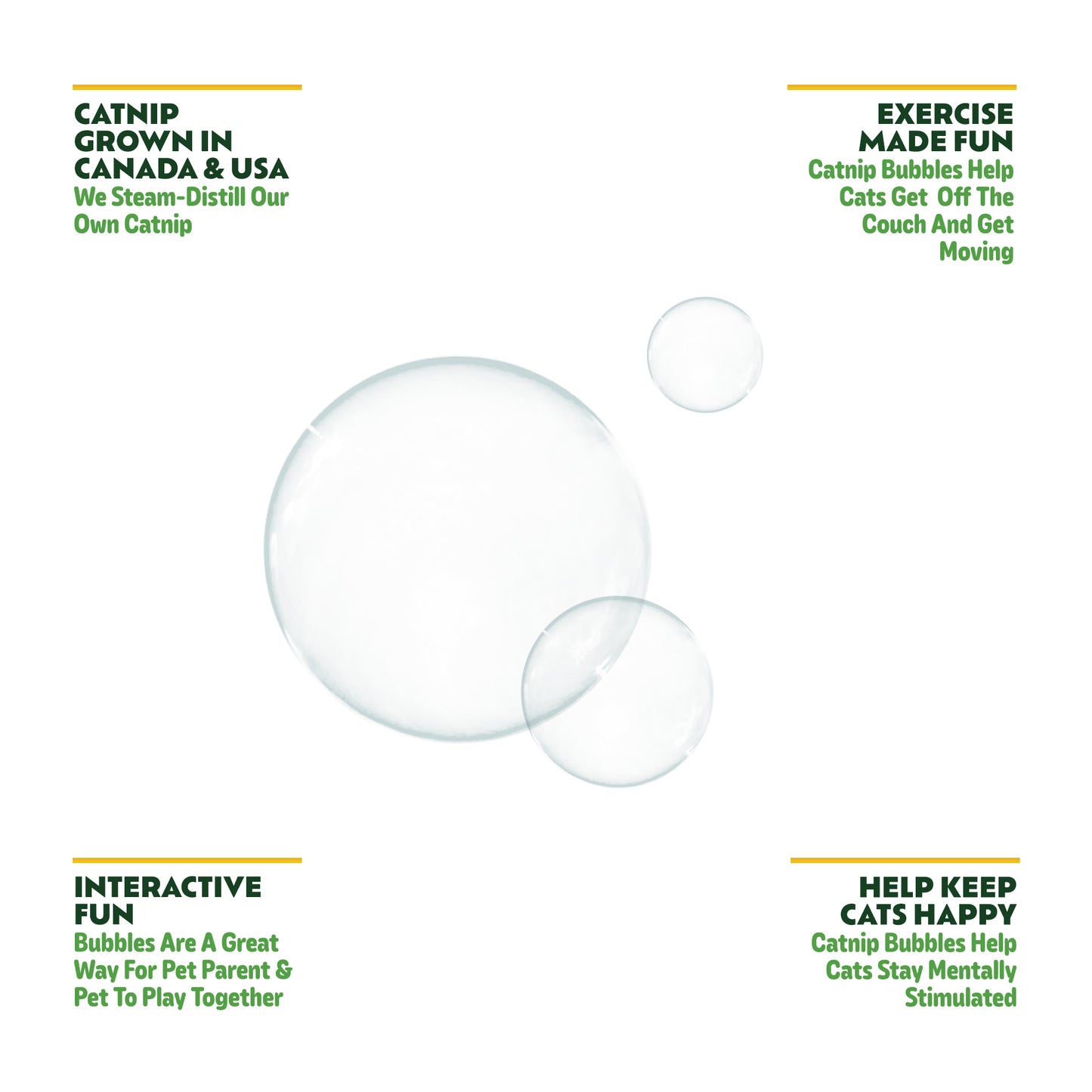 CATNIP BUBBLES - 5oz. Bottle With Built-In Wand