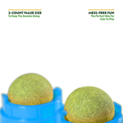 Kitty Ka-Zoom Silvervine Zoom Rollers - 2 Pack