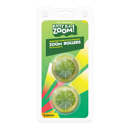 Kitty Ka-Zoom Valerian Root Zoom Rollers - 2 Pack