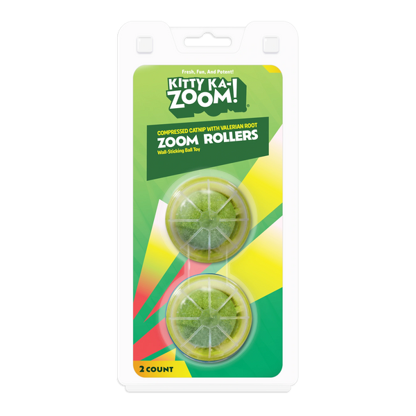 Kitty Ka-Zoom Valerian Root Zoom Rollers - 2 Pack
