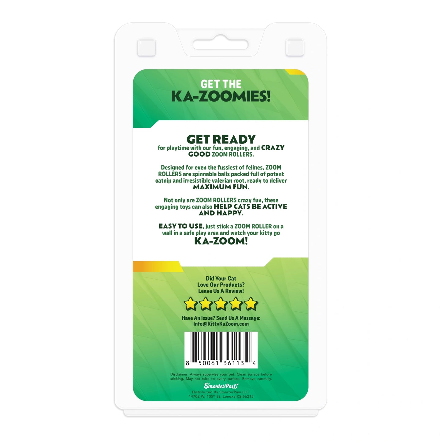 Kitty Ka-Zoom Valerian Root Zoom Rollers - 2 Pack