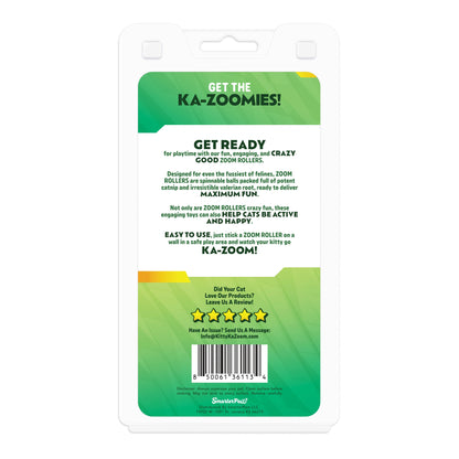 Kitty Ka-Zoom Valerian Root Zoom Rollers - 2 Pack