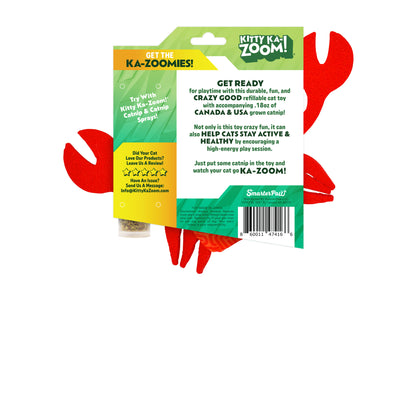 ZOOMIE CRAB - Refillable Catnip Toy + Catnip