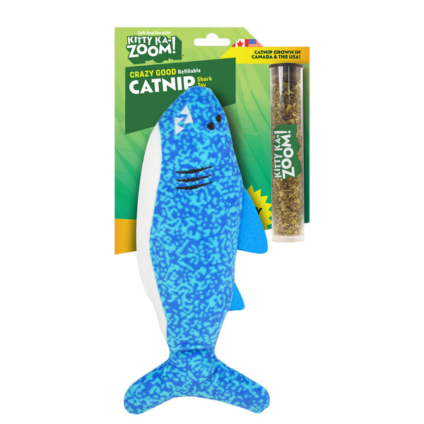 ZOOMIE SHARK - Refillable Catnip Toy + Catnip